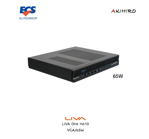 MINIPC BAREBONE (มินิพีซี) ECS LIVA One H610 (VGA/65W)